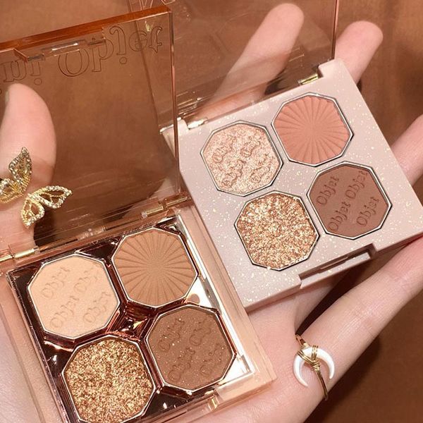 

eye shadow dikalu arrival charming matte glitter eyeshadow bright gemstone 4 colors pearly earth palette