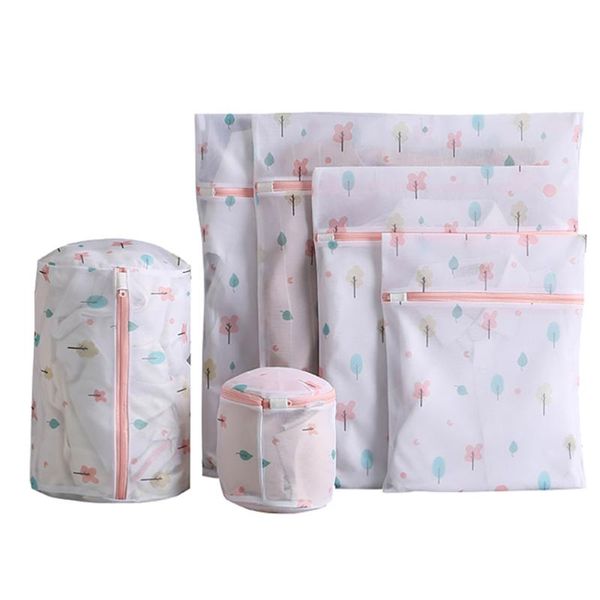 

laundry bags 1 set 6pcs reusable mesh bag for washing machine travel storage