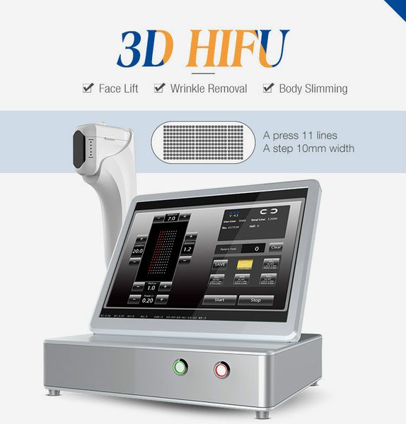 

professional 3d 4d hifu machine 12 lines 20000s high intensity focused ultrasound hifu face lift anti wrinkle for face and body slimming