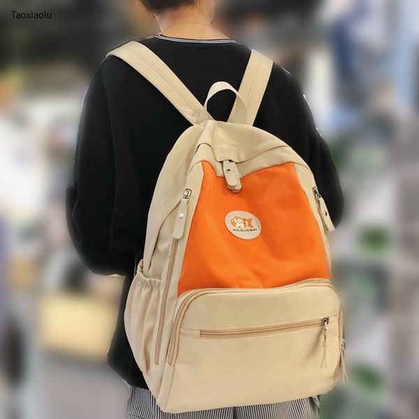 

backpack cute cartoon women's female waterproof nylon travel back pack girls schoolbag for teenagers multilayer book bag mochila