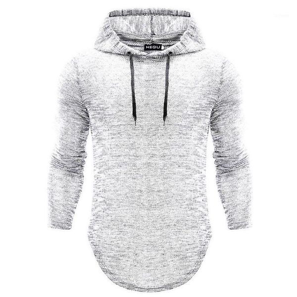 

regular solid color hooded sweatshirt men's brand hip-hop male long sleeve slim coat plus size casual fashion autumn1, Black