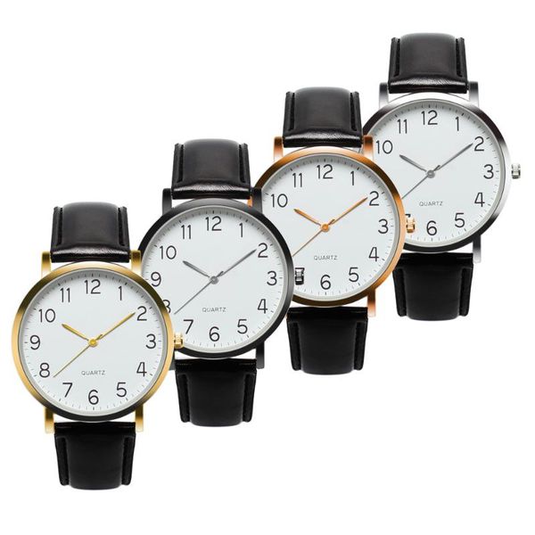

wristwatches simple business fashion leather quartz wrist watch relogio masculino men erkek kol saati, Slivery;brown