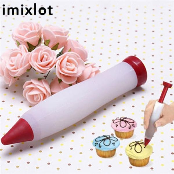 

baking & pastry tools imixlot silicone writing pen jam cream diy graffiti gun chocolate cake decorating