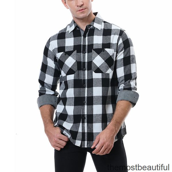 

men's casual shirts flannel shirts sanded warm european and american style casual shirt j3c6, White;black