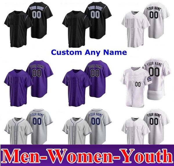 

colorado men women kids youth nolan arenado 2020 rockies trevor story charlie blackmon david dahl daniel murphy ian desmond ryan jerseys, Blue;black