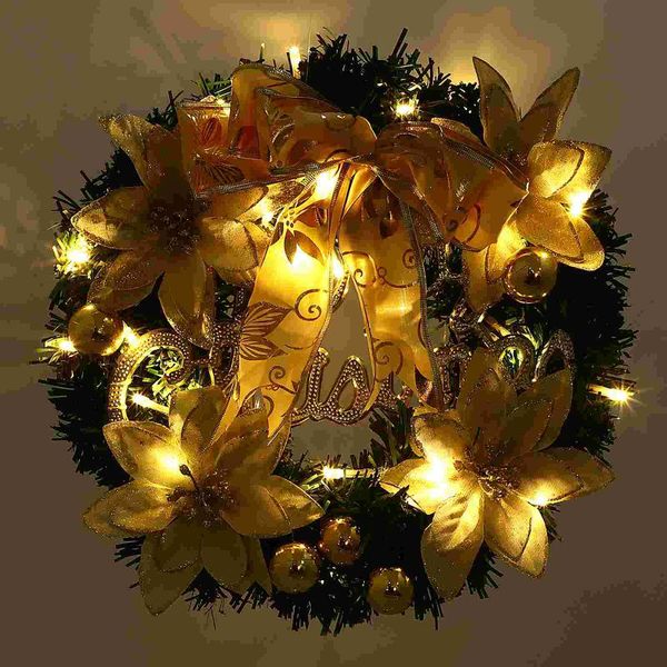 

decorative flowers & wreaths 1pc lovely fake wreath scene adornment led lighting garland