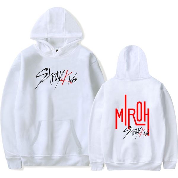 

hoodiesnew 2019stray kids trend around series men's and women's hooded sweater1111, Black