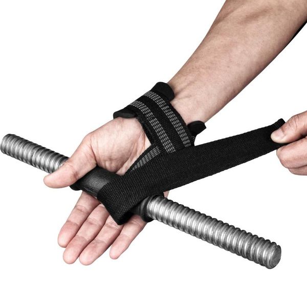 

1 pc wrist support bodybuilding wristband gym strap protection professional adjustable weight liftingsportswear sport, Black;red