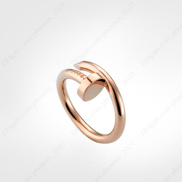 

nail ring designer classic love screw rings luxury designer jewelry women gold rings titanium steel gold-plated never fade not allergic -r, Silver