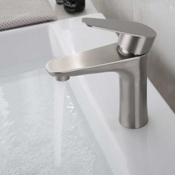 

bathroom sink faucets 304 stainless steel basin faucet brushed and cold water mixer tap for kitchen washroom lavatory vessel taps