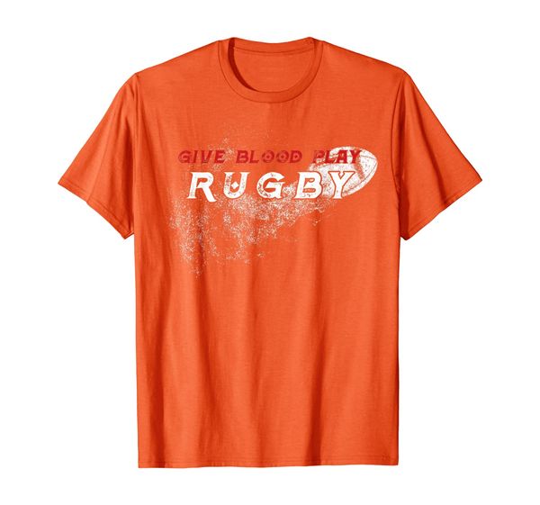 

rugby players - give blood play rugby athletic t-shirt, White;black