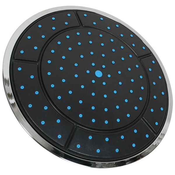 

abkm 1pcs 25cm plastic round shape rainfall powered shower room shower roof head nozzle cabin accessories single head