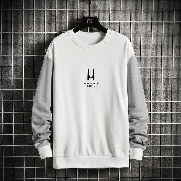 

2021 new patchwork color sweatshirt men's hoodies spring autumn hoody casual streetwear clothes gzp9, Black
