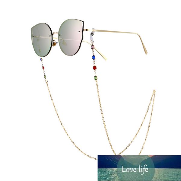 

1pc new fashion chic womens gold silver sunglasses chains reading beaded glasses chain eyewear cord lanyard necklace Â factory price expert d
