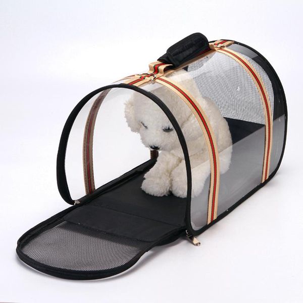 

dog car seat covers fashion transparent pet handbag outdoor foldable cat dogs shoulder bag for travel shopping portable pets carrier bags su