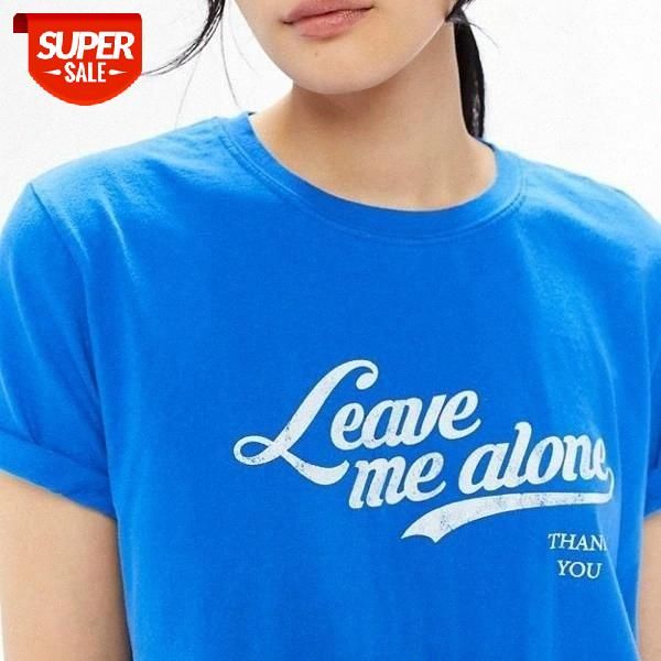 

sunfiz YF Leave Me Alone Thank You Letter Printed T Shirt Man Women Short Sleeve Cotton Street Style Tee Tops #pG3b, White
