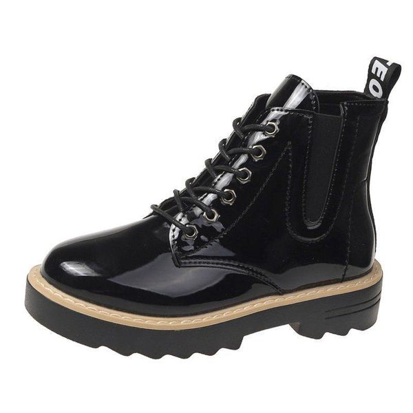 

boots 2021 autumn and winter women's thick-soled student waterproof, Black