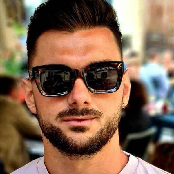 

sunglasses retro men 2021 brand designer eyeglasses for men/women vintage glasses luxury feminino, White;black