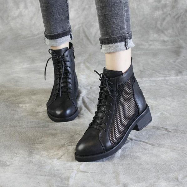 

boots 2021 sandals women summer fashion mesh sports, Black