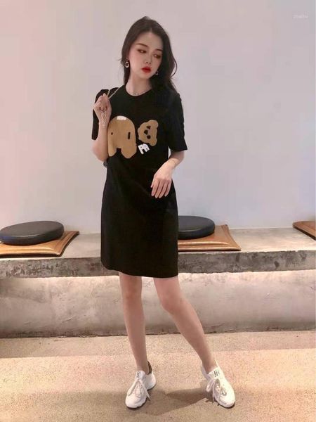 

two piece dress sleeveless loose cartoon slim in spring and summer of 21, White