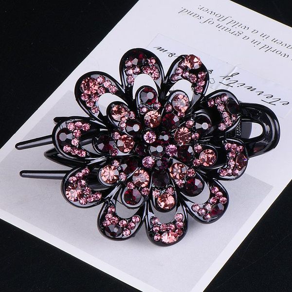 

hair clips & barrettes rhinestone jewelry flower duckbill chuck elegant hairclip, Golden;silver