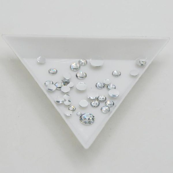 

nail art decorations mix clear acrylic 100pcs/bag glitter tools diy decoration flatback non fix rhinestones for fashion, Silver;gold