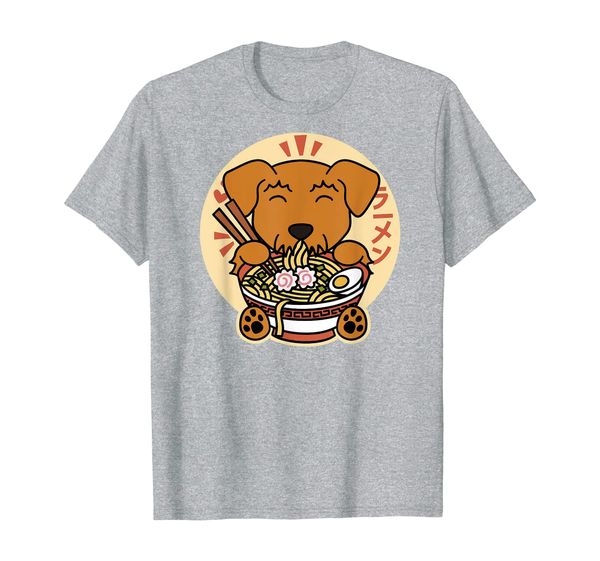 

Airedale Terrier Ramen Funny Dog Gift T-Shirt, Mainly pictures