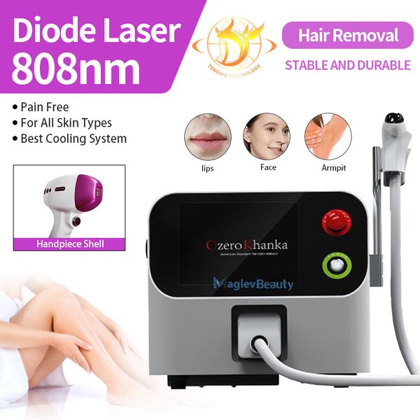 

laser machine rf 3 wavelength diod 755 808 1064 laser diode hair removal machines, Black