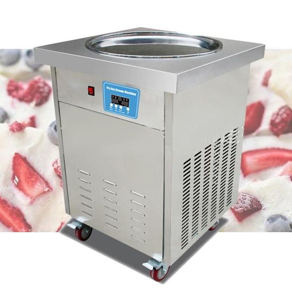 

ice cream making machine automatic refrigeration rolled maker fried milk yogurt pan