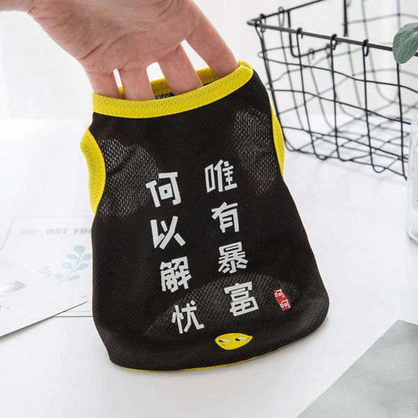 

dog apparel little dog clothing summer thin breathable vest teddy pomebi bear puppies cat small pet