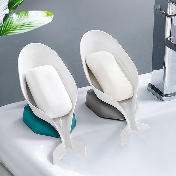 

soap dishes dolphin shape box bathroom holder dish storage plate tray case supplies gadgets