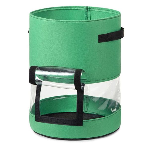

planters & pots 360 degree potato bag grow garden vegetable planter with handle and harvest flap for vegetables