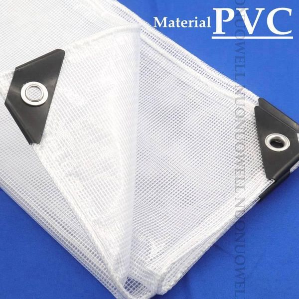 

shade 0.2mm outdoor pvc rainproof tarpaulin 80% shading white mesh cover balcony net waterproof sun home furniture
