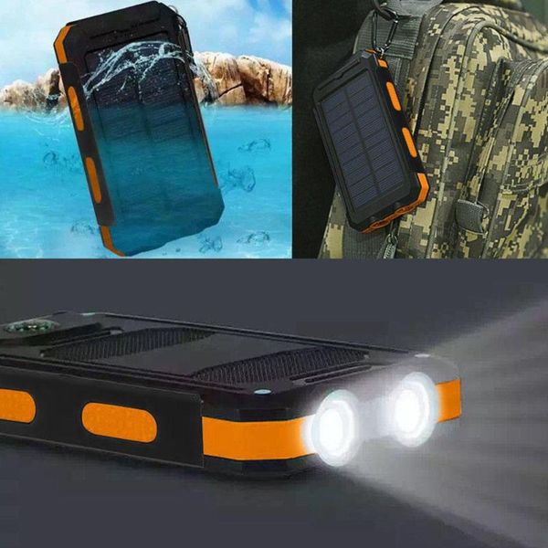 

cell phone repairing tools 1.5w 5v 2.1a 1a waterproof led light dual usb diy solar power bank case kits battery charger external box flashli