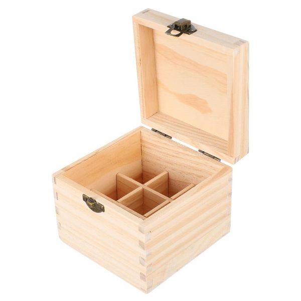 

storage bags 1 pc wood essential oil box bottle (assorted color)