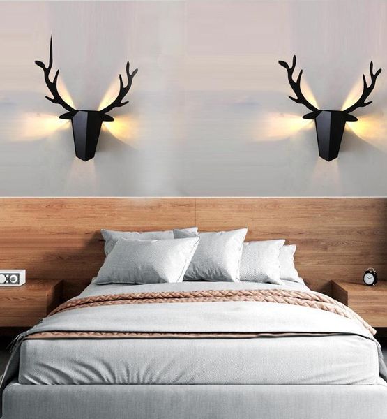 

wall lamp creative personality antlers aisle study restaurant decorative