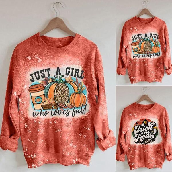

women's blouses & shirts women print shirt sweatshirt round neck plus size halloween short pullover blouse tee roupas femininas #8, White
