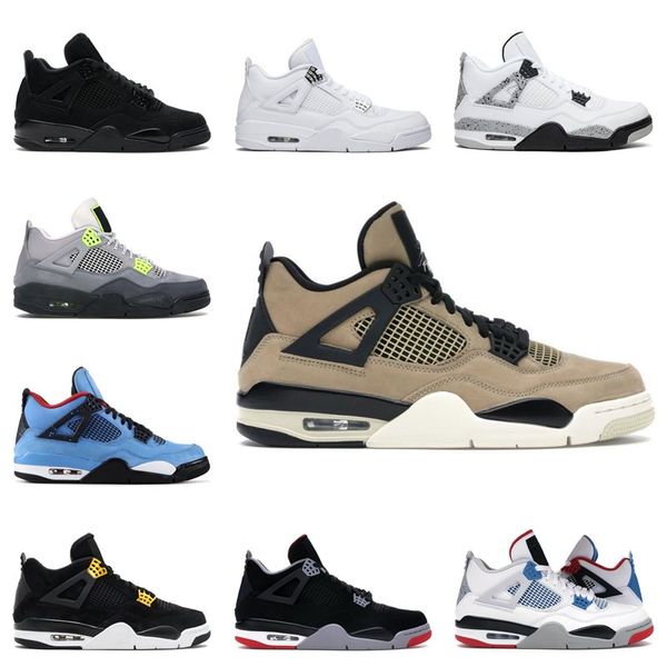 

fast send out 4 4s jumpman kid women men basketball shoes metallic purple red green bred ovo splatter black cat mens sports sneaker 36-47