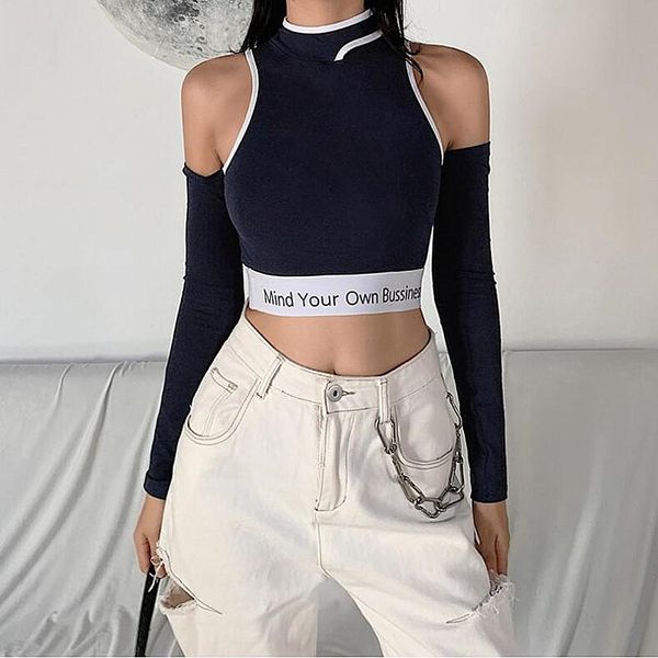 

women's hoodies & sweatshirts yoosula women casual sweatshirt off shoulder korean style long sleeve streetwear clothing for, Black