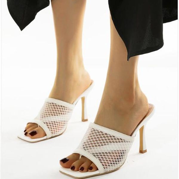 

european new style stiletto high-heeled sandals women women shoes, Black