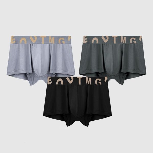 

underpants cotton men underwear man boxer comfortable trunk men's gay panties bxoers shorts, Black;white