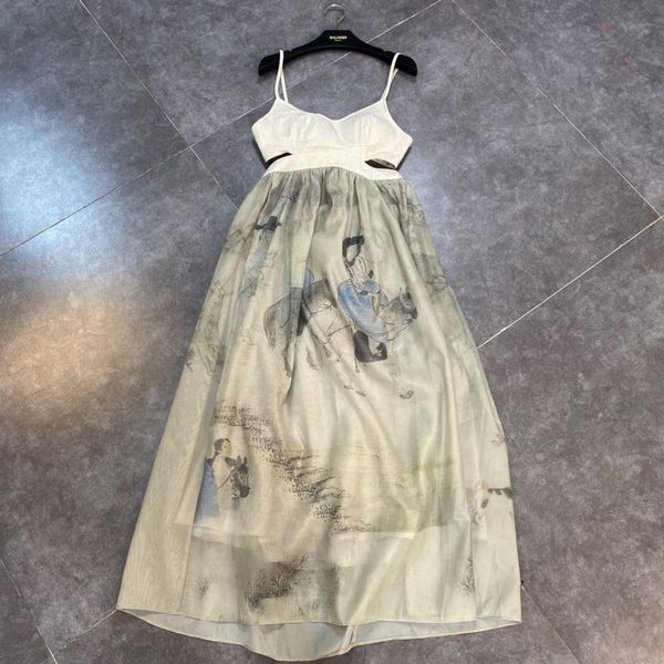 

spring summer fashion casual sleeveless v-neck waist cut-out bottom yarn open back short dress women sj987 210525, Black;gray