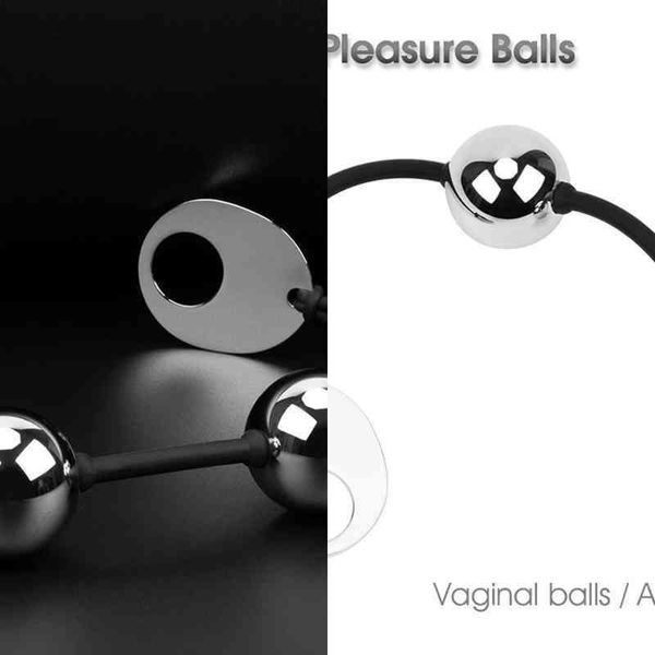 Nxy Erótico Ponderado Prazer Metal Bolas Vaginais Exercício Adulto Brinquedos Sexuais para Mulheres 1215