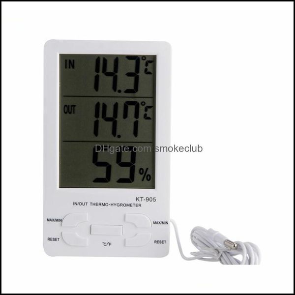 Misura Analisi Strumenti Ufficio Scuola Azienda Industriale Digitale Indoor Outdoor Lcd Orologio Termometro Igrometro Temperatura Hum