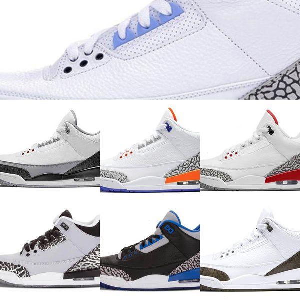 

2021 new fashion jumpman 3s mens basketball shoes 3 black sark iii men sneakers sports trainers shoes size 40-47 6s2sag8bd