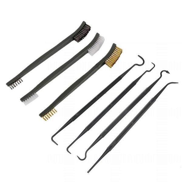 

car sponge gun cleaning kit double ended steel wire brass nylon brush pick shortgun rifle tool