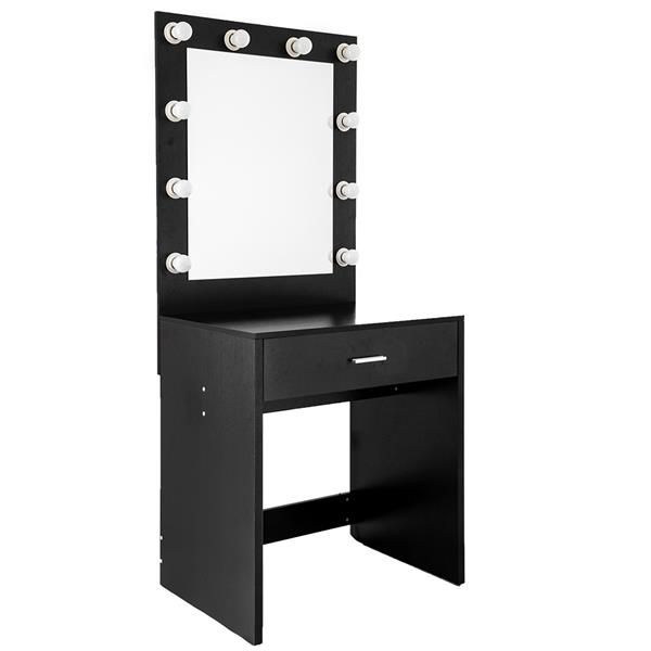 

Bedroom Furniture Light Luxury Dresser Storage Cabinet Cannon Large Mirror Single Drawer Dressing Table