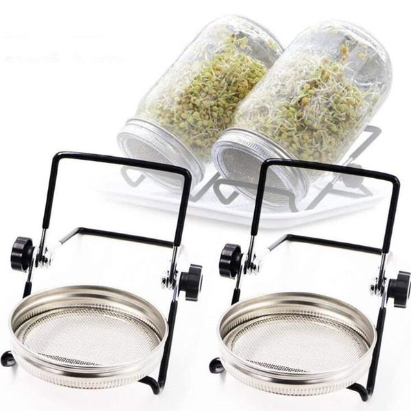 

mason jar sprouting tank stainless steel stand mesh cover mason glass