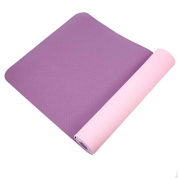 

yoga mats pu double color home thickened widened lengthened fitness sports pilates non-slip carpet massage pad gym water proof