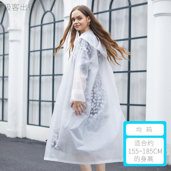 

raincoats waterproof eva type travel rain poncho non-disposable raincoat jumpsuit eco-transparent outdoor